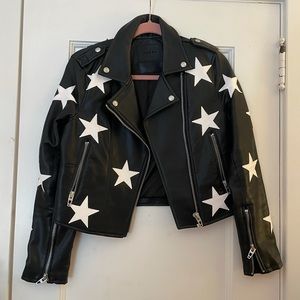 Blank NYC star leather jacket